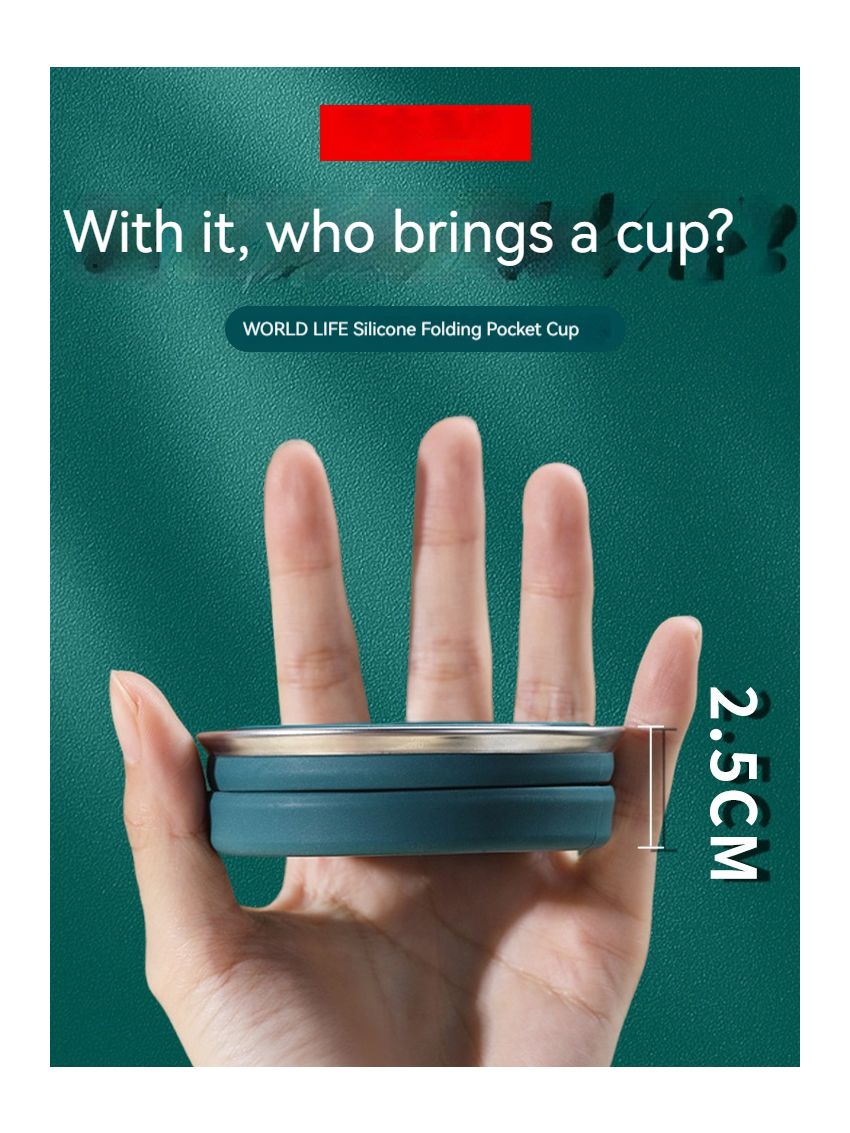 Travel Folding Cup, Telescopic Portable Cup 