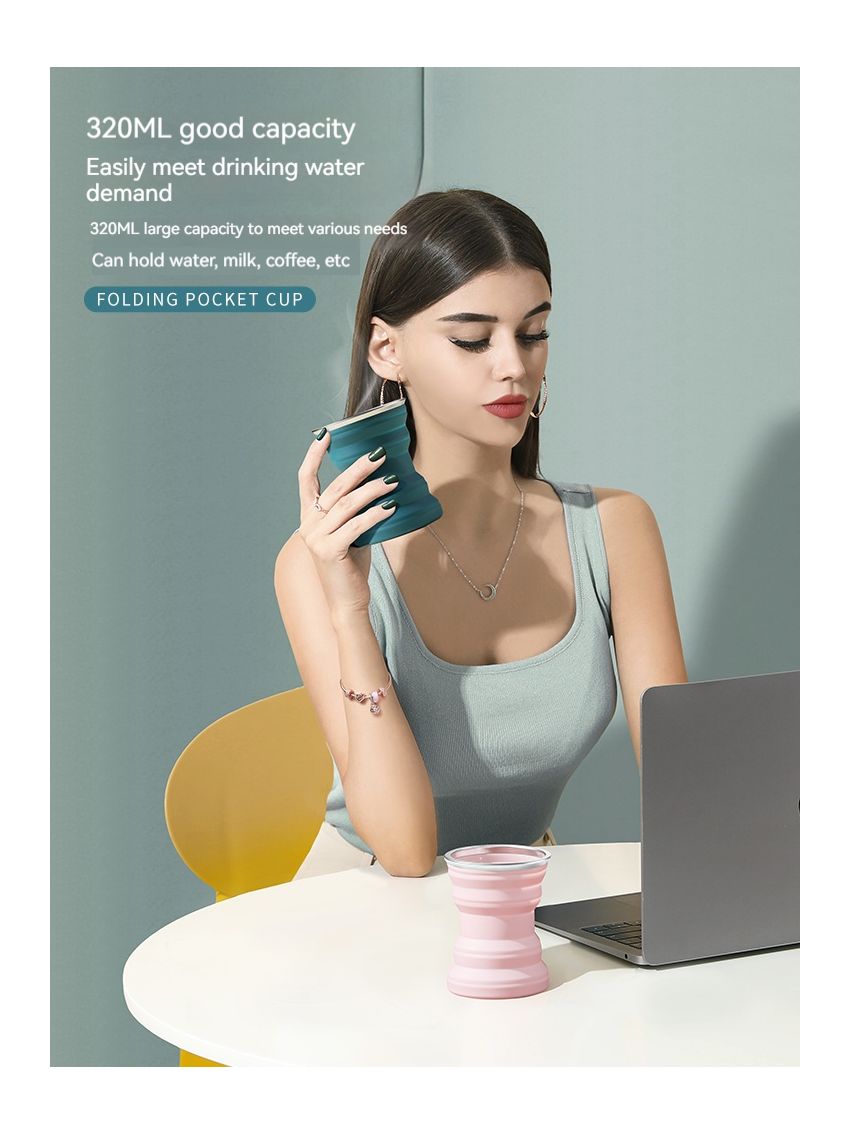 Travel Folding Cup, Telescopic Portable Cup 