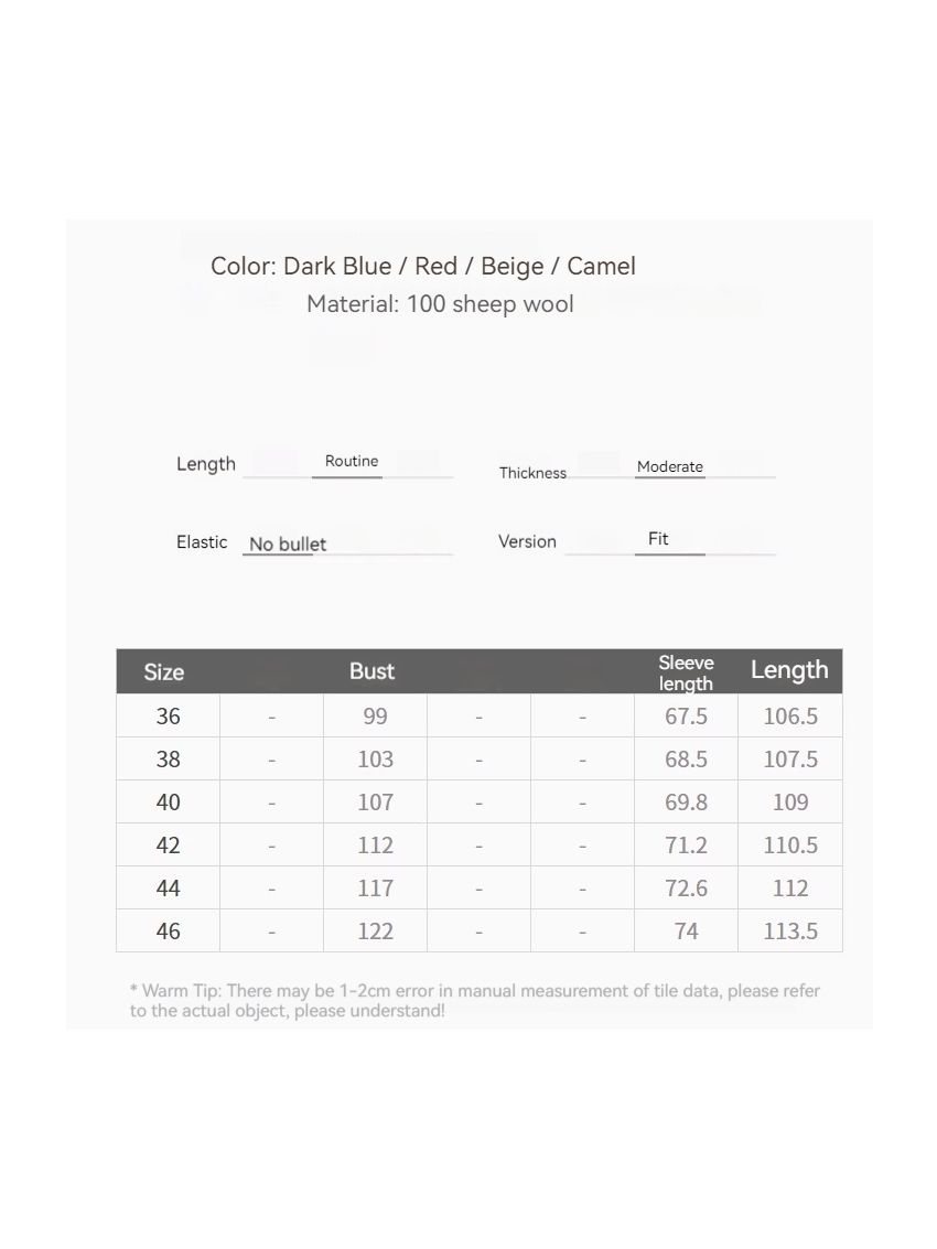 Long pure wool coat with a suit collar