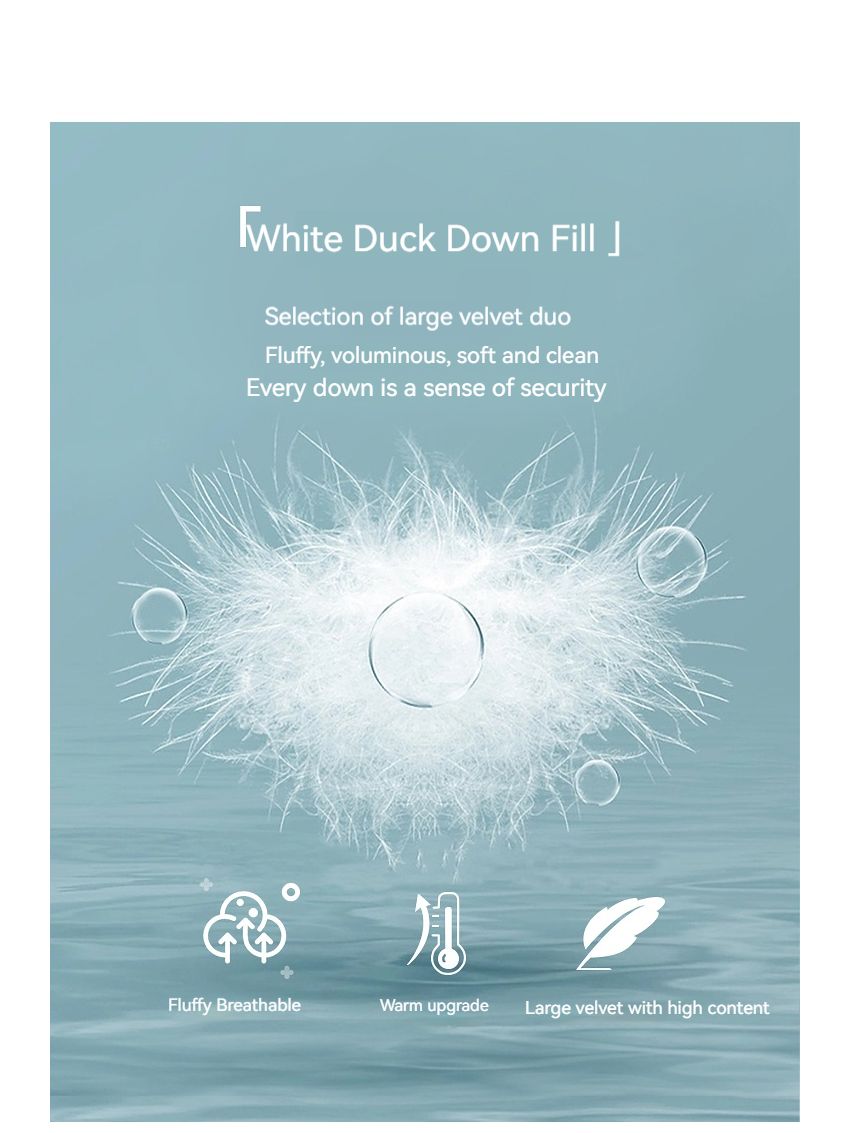 Light Stand-up Collar  White Duck Down Clothing