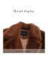 Vintage atmosphere teddy bear and fur long coat