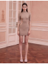 Hollow Knitted Pearl Sexy Hot Girl Skirt