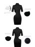 Hollow Knitted Pearl Sexy Hot Girl Skirt