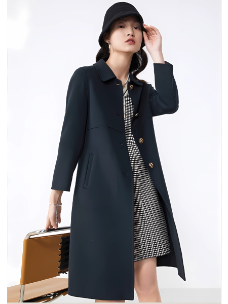 Woolen Coat Medium Length Coat